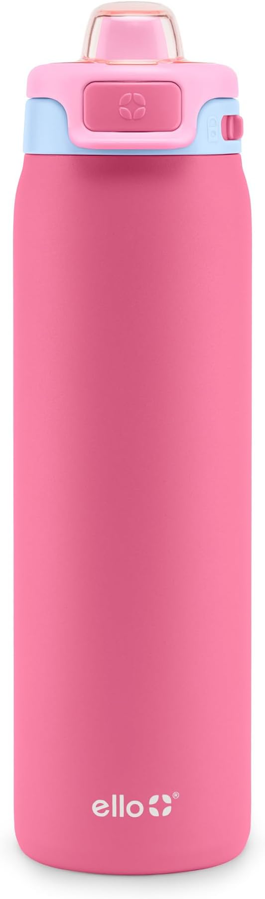 Ello Pop & Fill Insulated Stainless Steel Water Bottle with Quick Fill Lid, Leakproof Locking, Sip or Chug Spout, BPA-Free, Double Wall Vacuum Insulated for Sports, Travel & School- 22oz / 32oz / 40oz