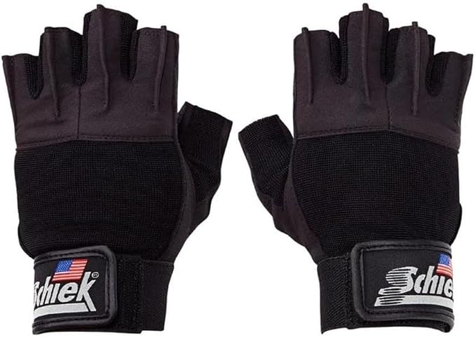 Schiek Sports 530 Platinum Lifting Gloves with Gel Pad - Amara Leather Weightlifting Gloves for Women and Men