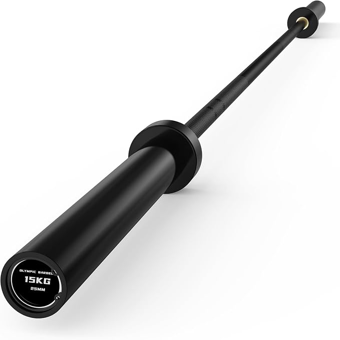 PAPABABE 4ft/5ft/6ft/6.5ft Barbell 2" Short Barbell for Strength Training | 4ft/5ft/6ft/6.5ft Straight Barbell, Womens Olympic Bar with Moderate Knurling for Squats Curls Deadlifts, Weightlifting