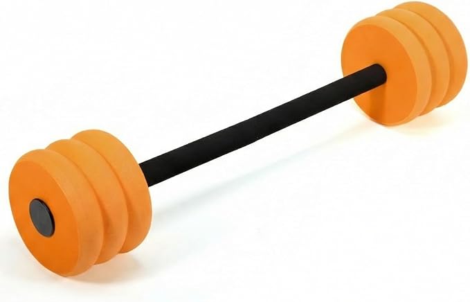 Soulchen Long Aquatic Exercise Dumbbells Pool Exercise Foam Water Weights Dumbbell Aquatic Pool Barbells with High Density EVA Foam for Swim Water Aerobics Workouts Loss