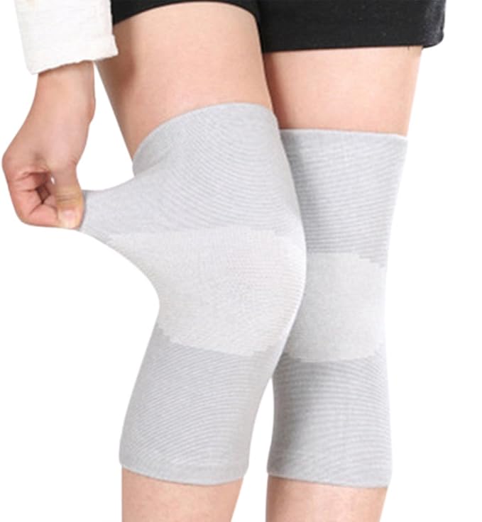 JUMISEE (One Pair Cotton Knee Sleeves for Knee Support, Circulation Improvement & Pain Relief Compression Knee Brace