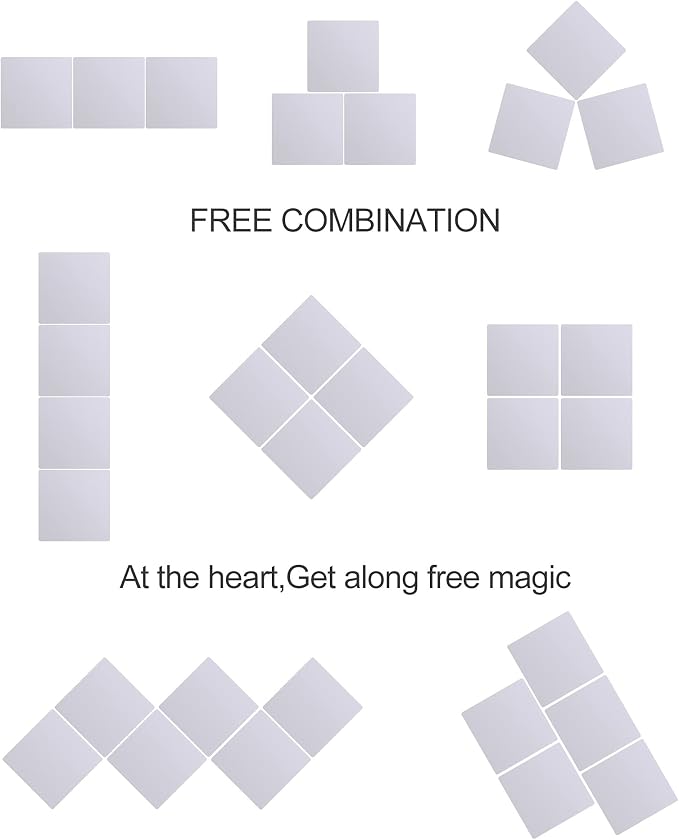 Unbreakable Kids Mirror Tiles for Wall Decor, 1 PCS 8 x 8 Inches Toddler Mirror Full Length, Stick on Classroom Small Plastic Baby Mirrors, Shatterproof Home Gym Acrylic Door Mirrors for Bedroom