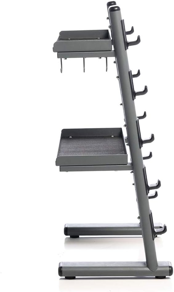 Power Systems Black Chrome Cable Attachment Storage Rack Heavy Duty Gym Organizer for Bars and Accessories, Mobile Rack for Home Gym, Fitness Studio and Commercial Equipment Storage