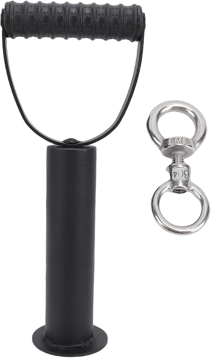 Adjustable 100kg Kettlebell Handle for Plates | Heavy Duty Loadable Kettlebell Grip for Home Gym Workout, 25mm