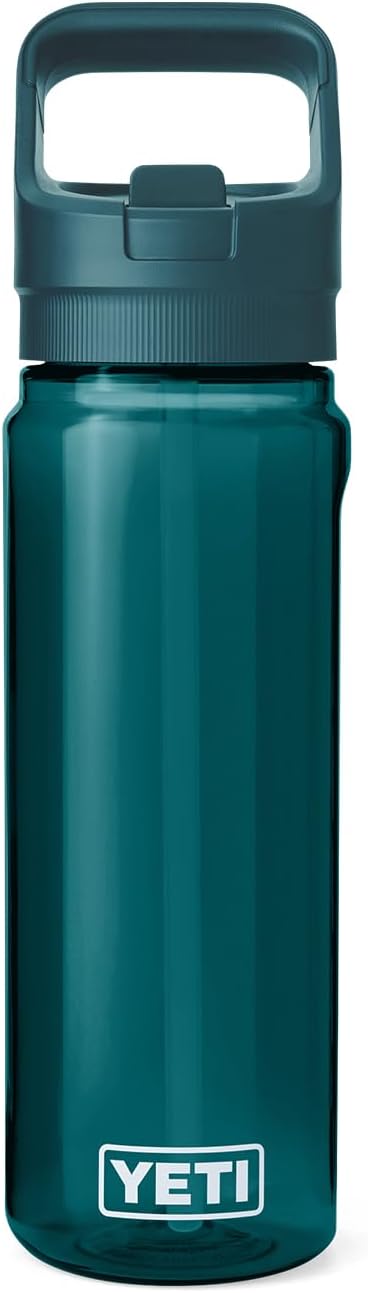 YETI Yonder 750 ml/25 oz Water Bottle with Yonder Straw Cap, Agave Teal
