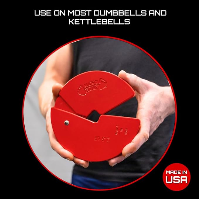 Micro Gainz 2.5LB Dumbbell Fractional Weight Plates, 4-Piece