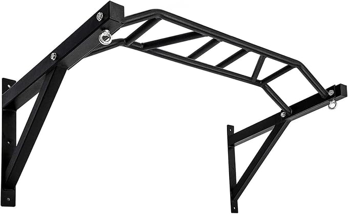 Wall Mounted Pull Up Bar Multifunctional Chin Up bar for Home Gym | Heavy Duty Multifunctional,Power Tower Set,Training Equipment Fitness Dip Stand,Supports to 440 Lbs