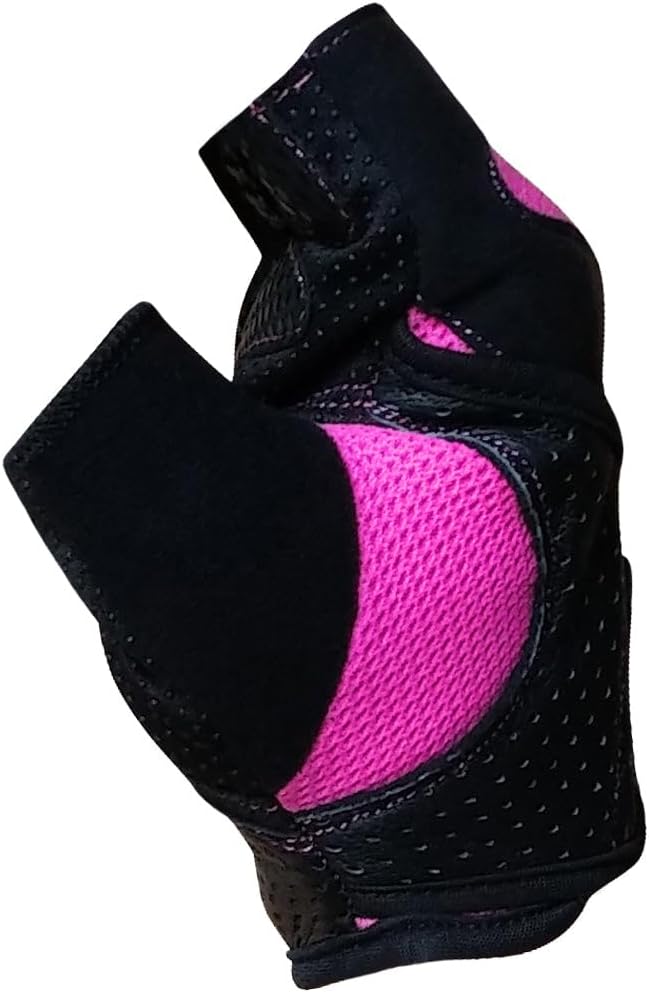 Meister Women's Fit Grip Weight Lifting Gloves w/Washable Amara Leather | Breathable no-slip palm padding for strength training, dumbbells, barbells, kettlebells and cross-training