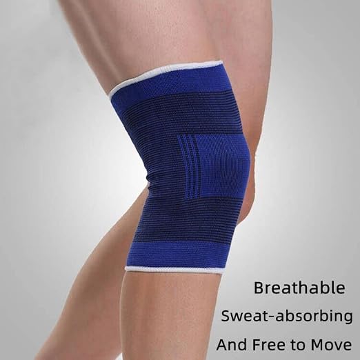 Knee Compression Sleeve For Women Men, Knee Braces for Knee Pain, Running Knee Brace, Knee Support For Knee Joint Pain (Blue)