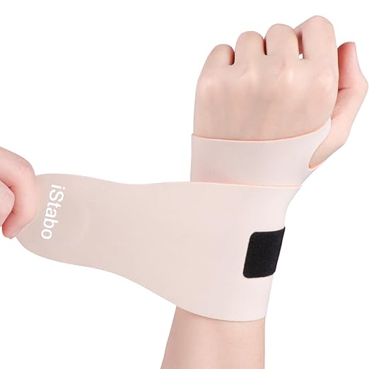 Wrist Brace Support for Carpal Tunnel Pain Relief, Ultra Thin Elastic for Tear, Ulnar Wrist wraps Repetitive Wrist Use Injury, Fit Left or Right Hand, Small and Medium Hands Sizes