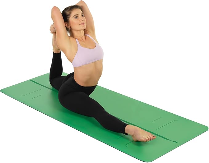 Liforme Evolve Yoga Mat - Patented Alignment Design, Advanced Non-Slip Grip | Eco-friendly, Non-Toxic, Sweat-Resistant, long, wide, 4.2mm thick mat for comfort, recommended for Hot Yoga, Free Yoga Bag