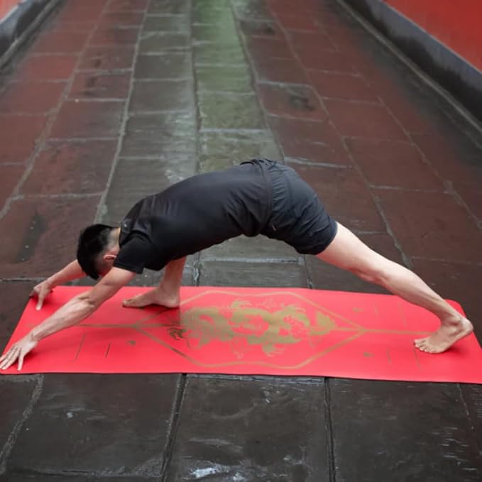 Liforme Zodiac Yoga Mat - Patented Alignment Design, Advanced Non-Slip Grip | Eco-friendly, Non-Toxic, Sweat-Resistant, long, wide, 4.2mm thick mat for comfort, recommended for Hot Yoga, Free Yoga Bag