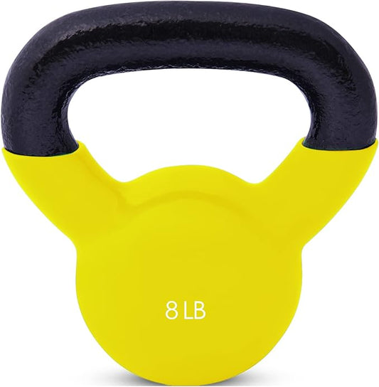 JFIT Kettlebell Weights Vinyl Coated Iron