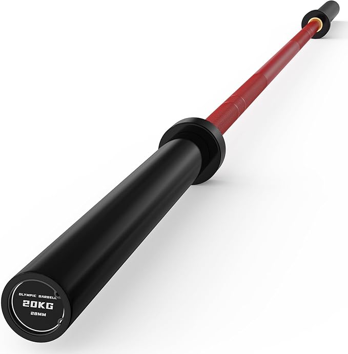 PAPABABE 7ft Barbell 45lb Olympic Barbell 1000/1500lbs Capacity Home Gym | 7ft 45lb 2" Olympic Barbell, 1000/1500lbs Capacity, Hybrid Needle Bearings & Bushings for Squat Curl Deadlift