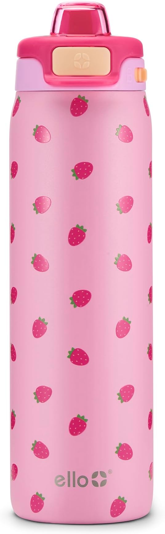 Ello Pop & Fill Insulated Stainless Steel Water Bottle with Quick Fill Lid, Leakproof Locking, Sip or Chug Spout, BPA-Free, Double Wall Vacuum Insulated for Sports, Travel & School- 22oz / 32oz / 40oz