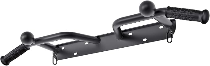SELEWARE Heavy Duty Welded Pull Up Bar Wall/Joist/Ceiling Mount Chin Up Bar | Multifunctional Pull-up Bars w/Resistance Band Hooks for Home Gym Strength Training, Sturdy Steel Construction Support 500 lb
