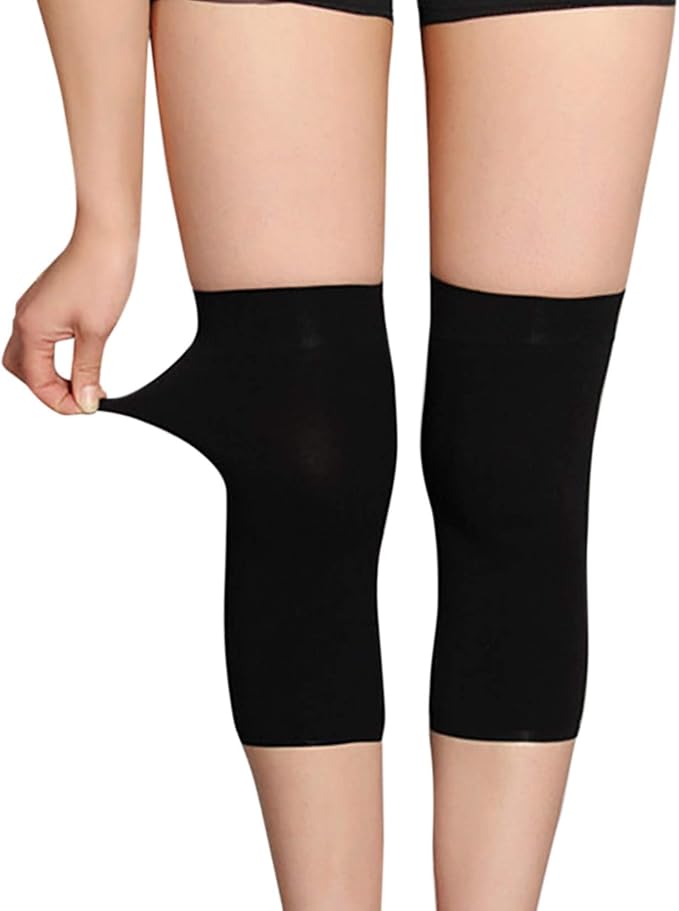 JUMISEE (One Pair Cotton Knee Sleeves for Knee Support, Circulation Improvement & Pain Relief Compression Knee Brace