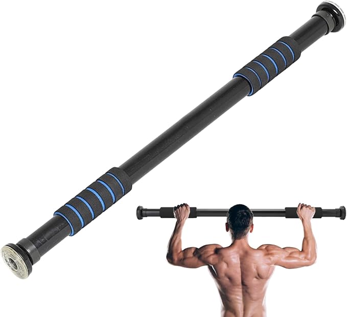 Pull Up Bar for Doorway, Adjustable Door Frame Pull Up Bar with 330 lbs Capacity, No Screw Chin Up Bar for Home Gym Strength Training, Fits 25"–39" Door Frames and Walls
