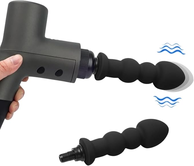 NUHUi Black Massage Gun Attachments, Set of 4
