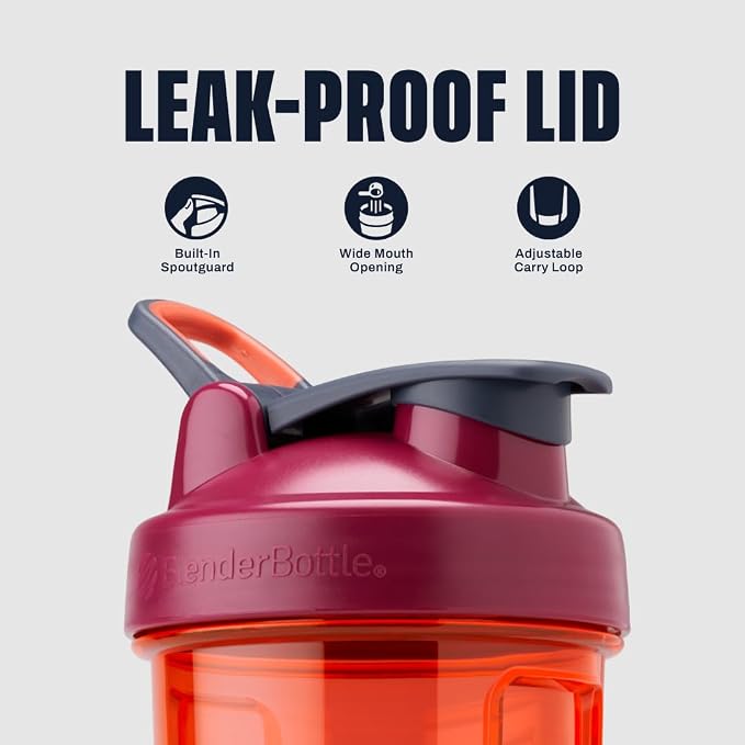 BlenderBottle ProSeries Tritan Shaker Bottle 24 oz Coral