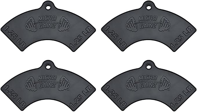 Micro Gainz 1.25LB Magnetic Plates for Nuobell Dumbbells, 2 or 4 Piece Set