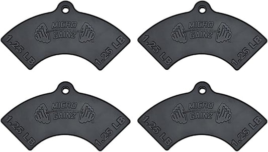 Micro Gainz 1.25LB Magnetic Plates for Nuobell Dumbbells, 2 or 4 Piece Set