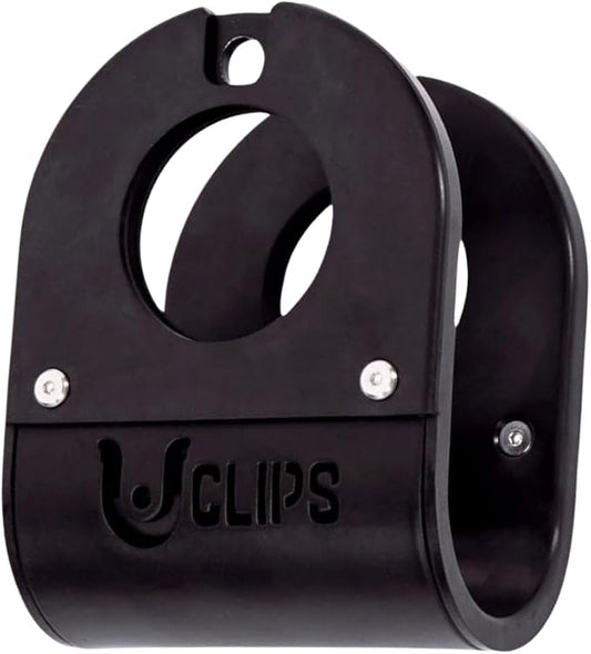 Home Gym U Clip - Bar to Landmine Adapter, Belt Squat and T-bar Row Attachment, Dip Belt Hook, Dumbbell to Barbell Converter, Versatile Fitness Accessory (Olympic)