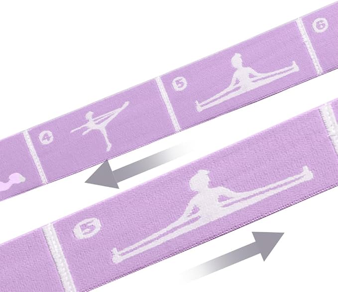 Yoga Strap with 10/12 Loops - Multi-Functional Stretch Band for Pilates, Dance, Gymnastics, Physical Therapy, Flexibility & Resistance Training, Ballet, Latin Workouts