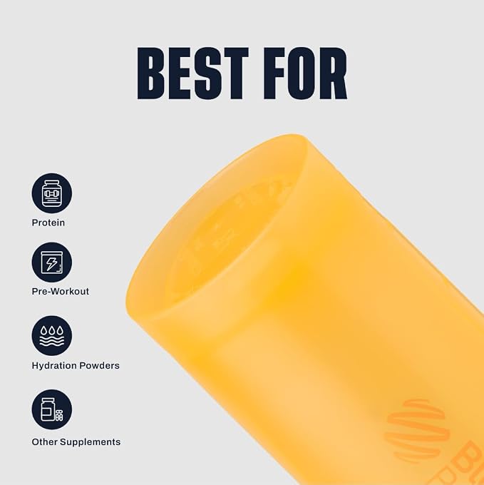 BlenderBottle Classic V2 Plastic Shaker Bottle 28 oz Mango