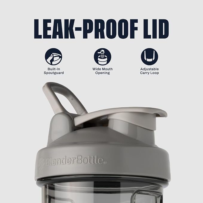 BlenderBottle ProSeries Tritan Shaker Bottle 24 oz Smoke Grey