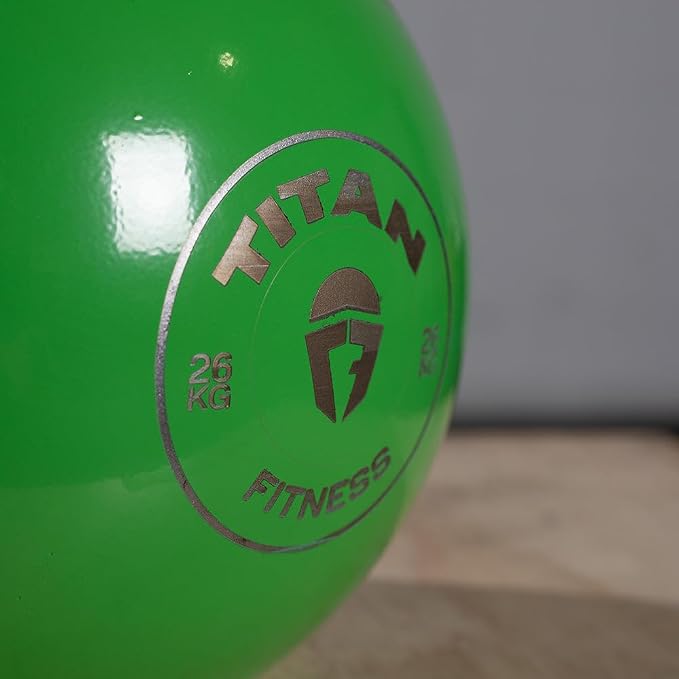Titan Fitness Competition Kettlebell, Single Piece Casting, KG Markings, Full Body Workout