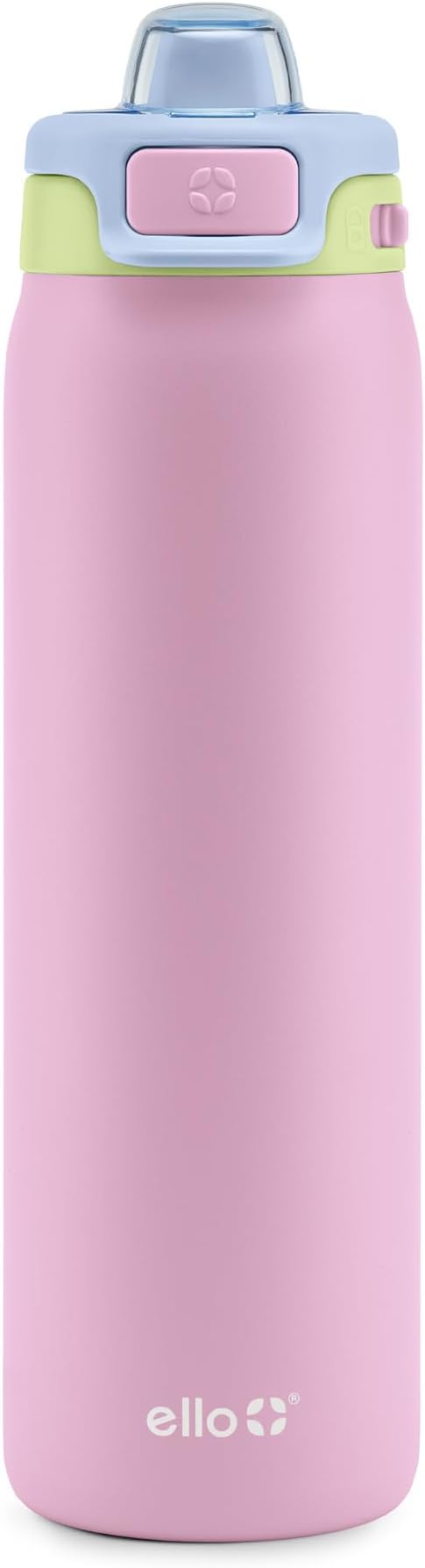 Ello Pop & Fill Insulated Stainless Steel Water Bottle with Quick Fill Lid, Leakproof Locking, Sip or Chug Spout, BPA-Free, Double Wall Vacuum Insulated for Sports, Travel & School- 22oz / 32oz / 40oz