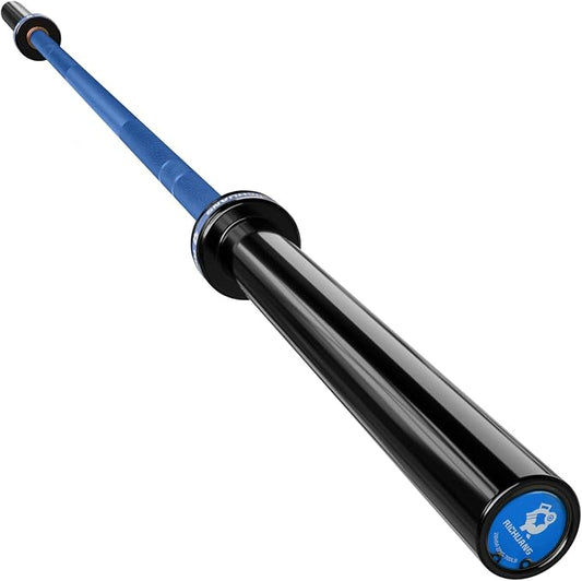 7ft Olympic Barbell 28mm 45lb – 500/700/1000LB Bar for Home Gym | Ceramic coated steel. Smooth spinning sleeves. Fits 2" plates. For snatch, clean and jerk, squats, deadlifts, bench press.