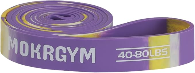Resistance Band – Natural Rubber, Non-Allergenic & Durable,Portable for Home, Gym & Outdoor Workouts Fitness Exercise and Rehabilitation (Green,50-125 LBS)