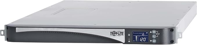 Tripp Lite Double-Conversion Smart Online UPS, 120V 2000VA 1600W, 5 NEMA 5-15R Outlets, Network Card Slot, LCD Status Screen, Expandable Battery, USB, DB9, 1U Rack Mount, 2-Year Warranty (SU2000LCD1U)