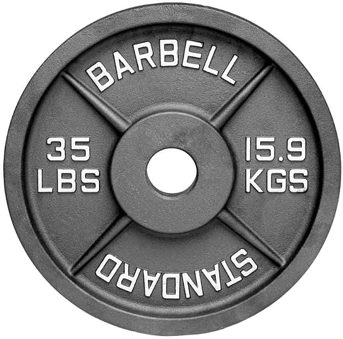 Weight Plate Pairs and Sets from Barbell Standard | Powder Coated & Extremely Durable | Fits 2" Olympic Barbells | 2% Tolerance Guarantee