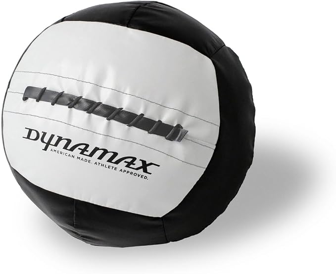 Dynamax Mini Medicine Ball, 2–12 lb Soft Shell Wall Ball, 10-Inch Weighted Exercise Ball for Strength Training, Core Workouts, Conditioning & Functional Fitness