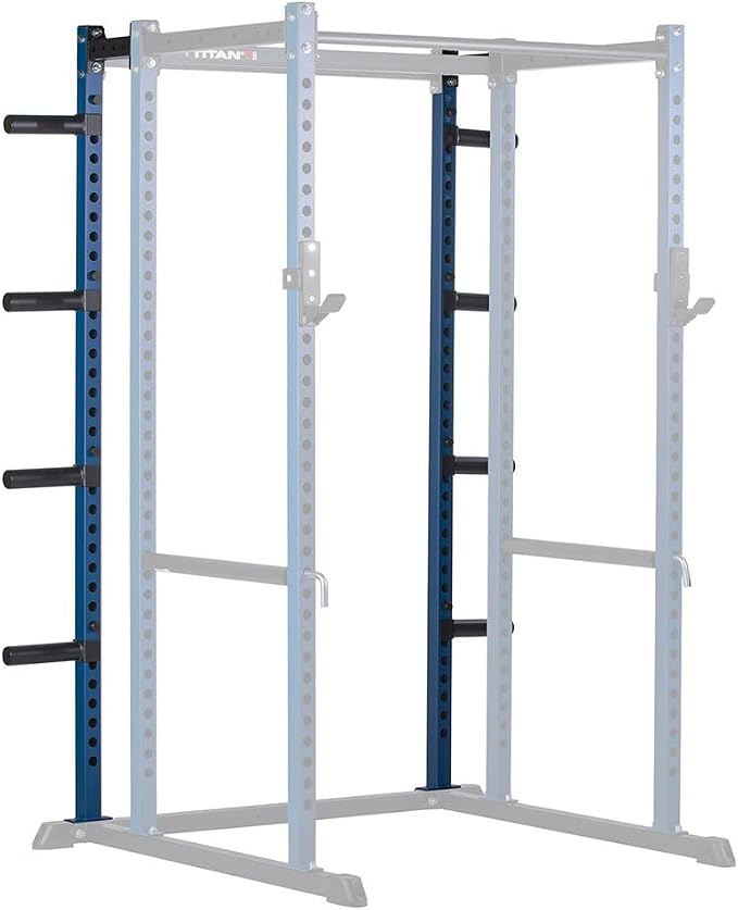 Titan Fitness T-2 Series Power Rack Extension Kit, 12-Gauge Steel Uprights, Bolt-Together Rack Expansion for Home Gym with Weight Plate Holders