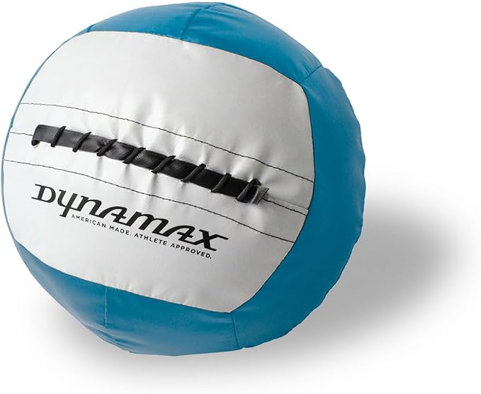 Dynamax Mini Medicine Ball, 2–12 lb Soft Shell Wall Ball, 10-Inch Weighted Exercise Ball for Strength Training, Core Workouts, Conditioning & Functional Fitness