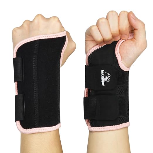 Wrist Brace for Carpal Tunnel Relief, Adjustable Wrist Support Splint Hand Brace for Men Women, Wrist Stabilizer Night Support for Pain Relief,Tendinitis,Arthritis(Right and Left Hands, L/XL)