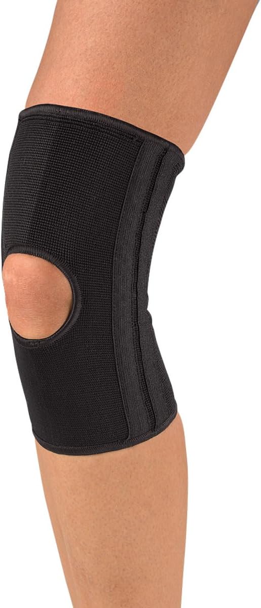 MUELLER Sports Medicine Elastic Knee Stabilizer, Knee Pain Relief Support for Men and Women, Ideal for Arthritis, Sprains, Swelling, Black