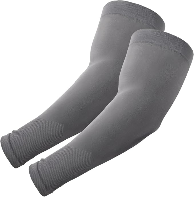 ROXUN Plus Size Arm Sleeves, UV Protection Cooling Sports Arm Cover Unisex | Extra‑large compression arm sleeves for men and women,highly‑stretchy fabric,suitable for outdoor activities