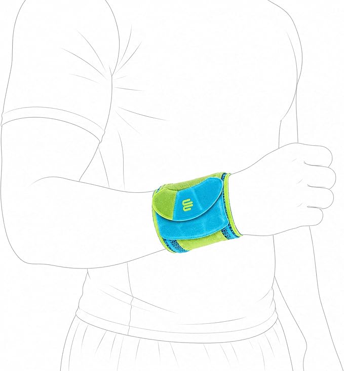 Bauerfeind Sports Wrist Strap - German Engineered Wrist Compression Support for Weightlifting, Crossfit, Tennis, Lifting - Adjustable Tightness Brace with 3D Airknit Fabric - 1 Per Box