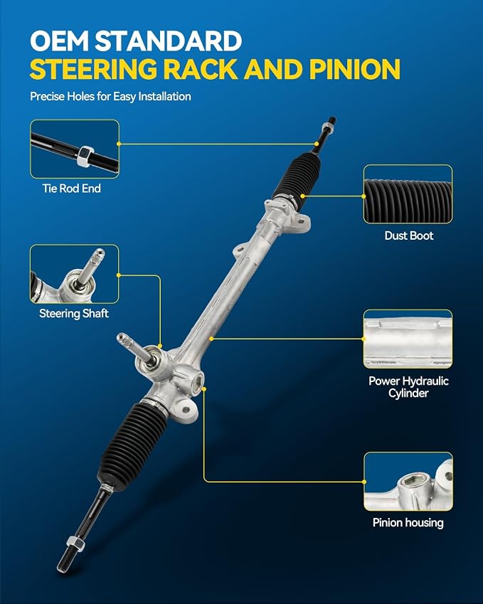 PHILTOP Electronic Power Steering Rack and Pinion Assembly Direct Fit 2014-2018 Direct Fitte, 2014-2018 Direct Fitte5 2.0L(Exc.2017) Replace No.1G-2412