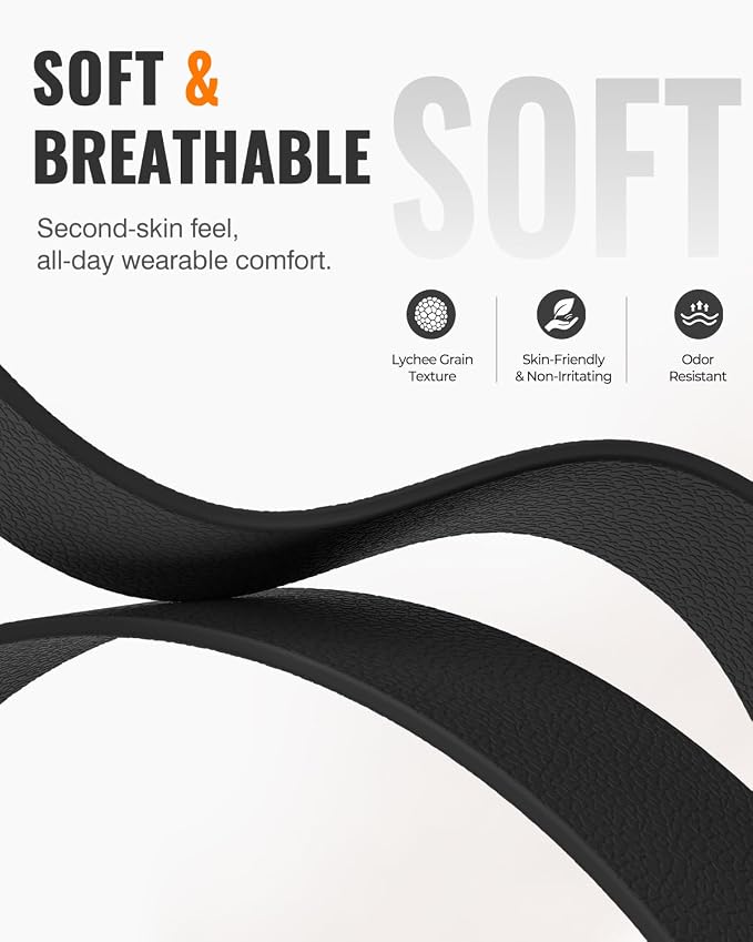 Magnetic Silicone Sport Band for Apple Watch 42mm 46mm 49mm 38mm 40mm 41mm 44mm 45mm Men Women, Patented Auto Lock Breathable Soft Loop for iWatch Ultra SE Series 11 10 9 8 7 6 5 4 3 2 1 All Day Comfort