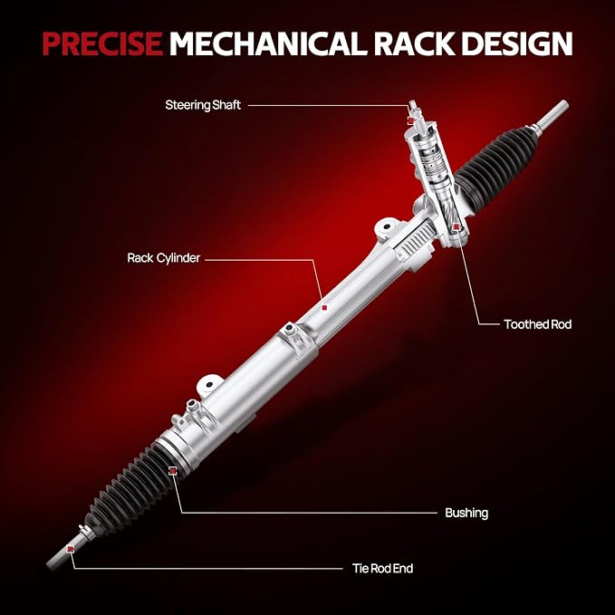 Torchbeam Power Steering Rack & Pinion Assembly Fit for 2007-2011 & 2013 Silverado/Sierra 1500, Hydraulic System Steering, Replaces OEM 22-1154