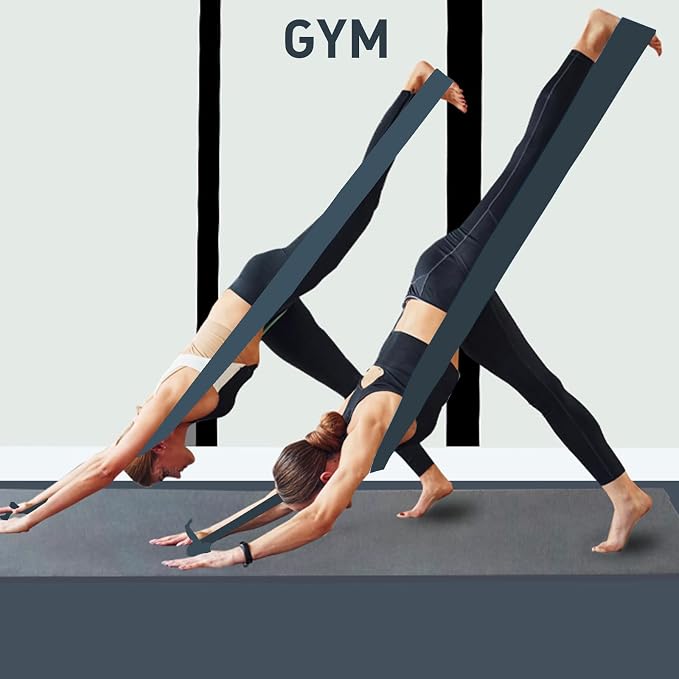 A AZURELIFE Professional Individual Exercise Resistance Bands, Single 5, 6,7 Ft or 8 Yards Elastic Bands, Non-Latex Stretch Bands for PT, Yoga, Pilates, Rehab, at-Home or The Gym Workouts