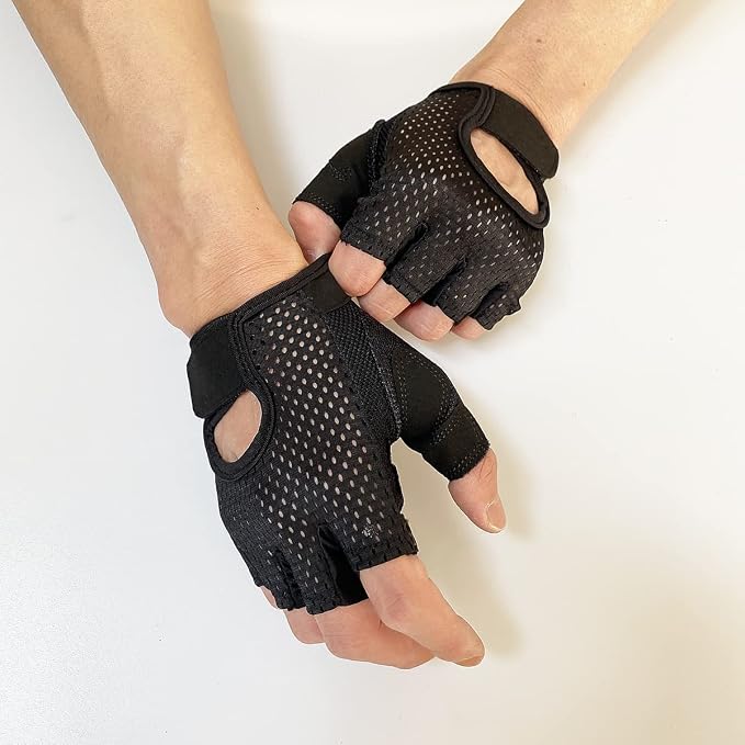 Workout Gloves for Weight Lifting Fingerless Gym Gloves for Men and Women | Exercise Gloves,Men's and Women's Anti-calluses Must-Have Fitness Gloves, Lightweight and Breathable