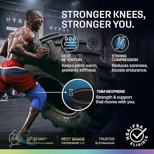 Modvel Strength 7mm Knee Sleeves (Pair) for Weightlifting & Powerlifting (USPA, IPL Approved) | High-Performance Knee Compression Support For Squats, Weight Lifting - Men and Women