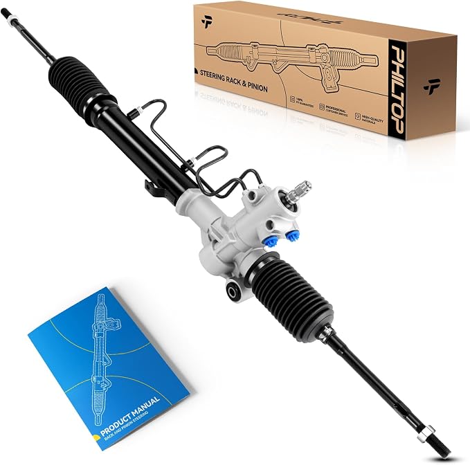 PHILTOP Power Steering Rack and Pinion Compatible with Toyota RAV4 2001 2002 2003 2.0L, Hydraulic Rack and Pinion Replace 26-2612